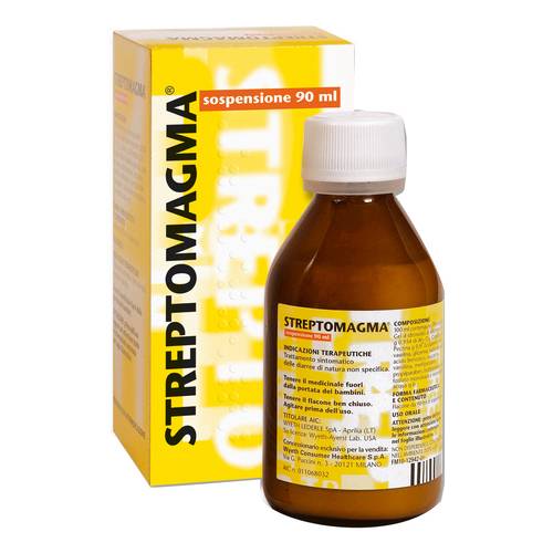 Wyeth Streptomagma Sospensione Trattamento Sintomatico Diarree Flacone 90ml - famajoy.it