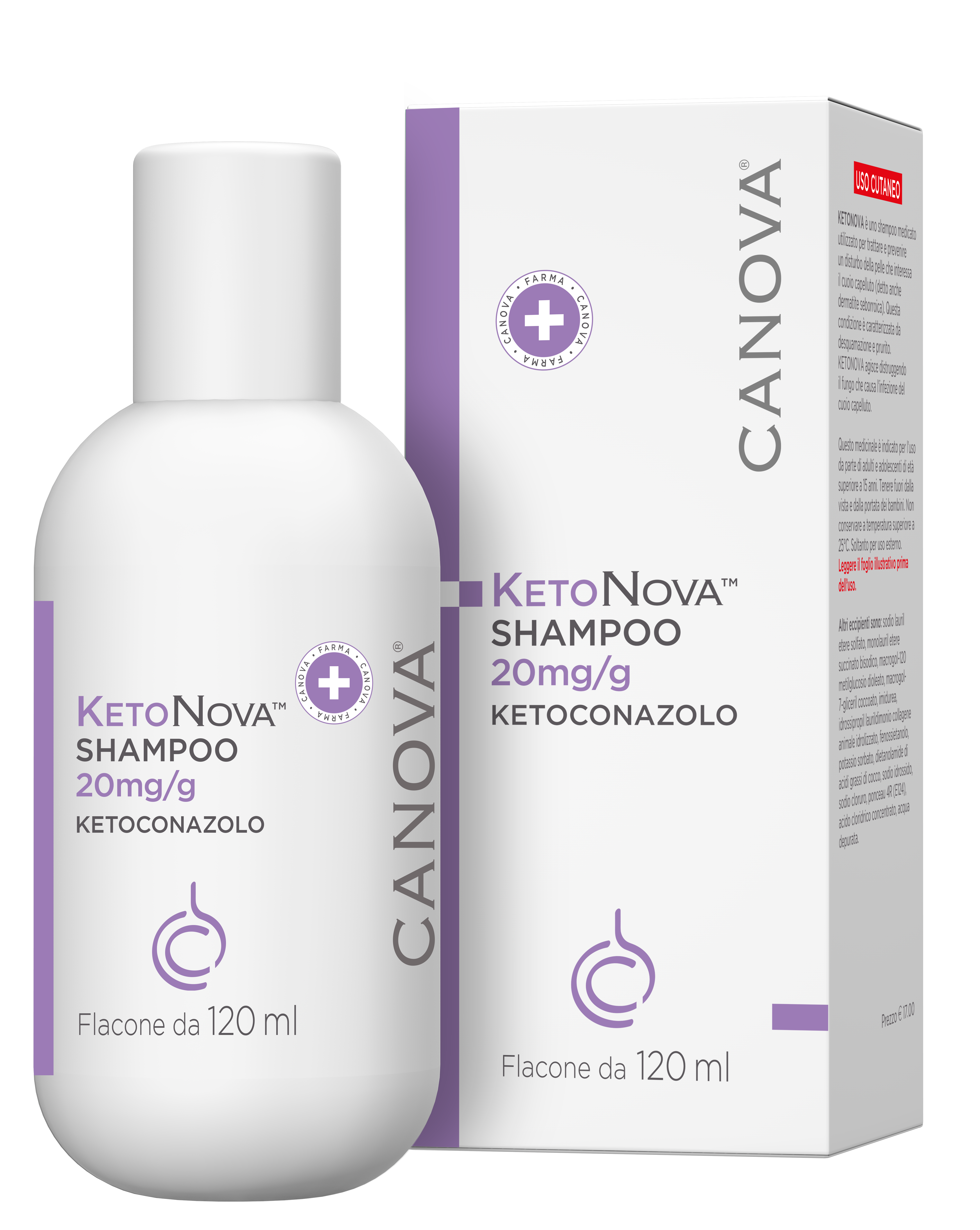 KETONOVA*SHAMPOO 120ML 20MG/G - famajoy.it