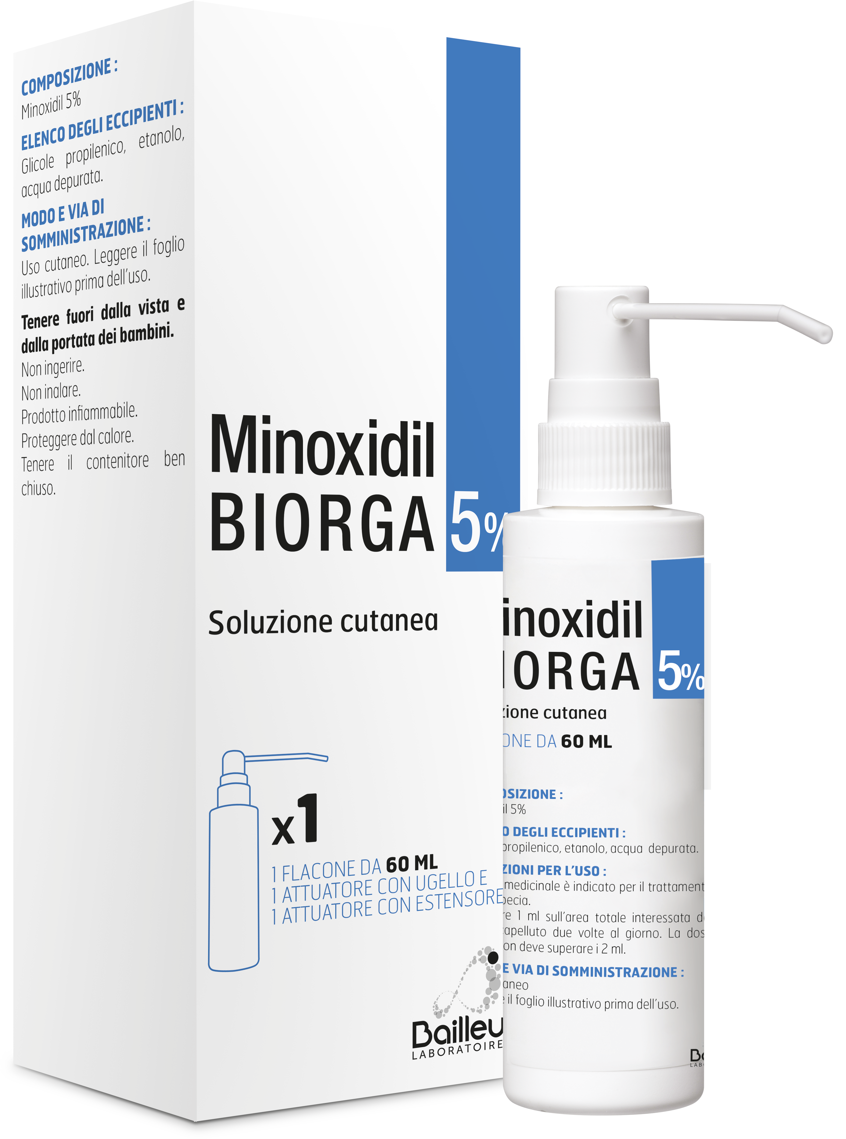 MINOXIDIL BIORGA*SOL CUT60ML5% - famajoy.it