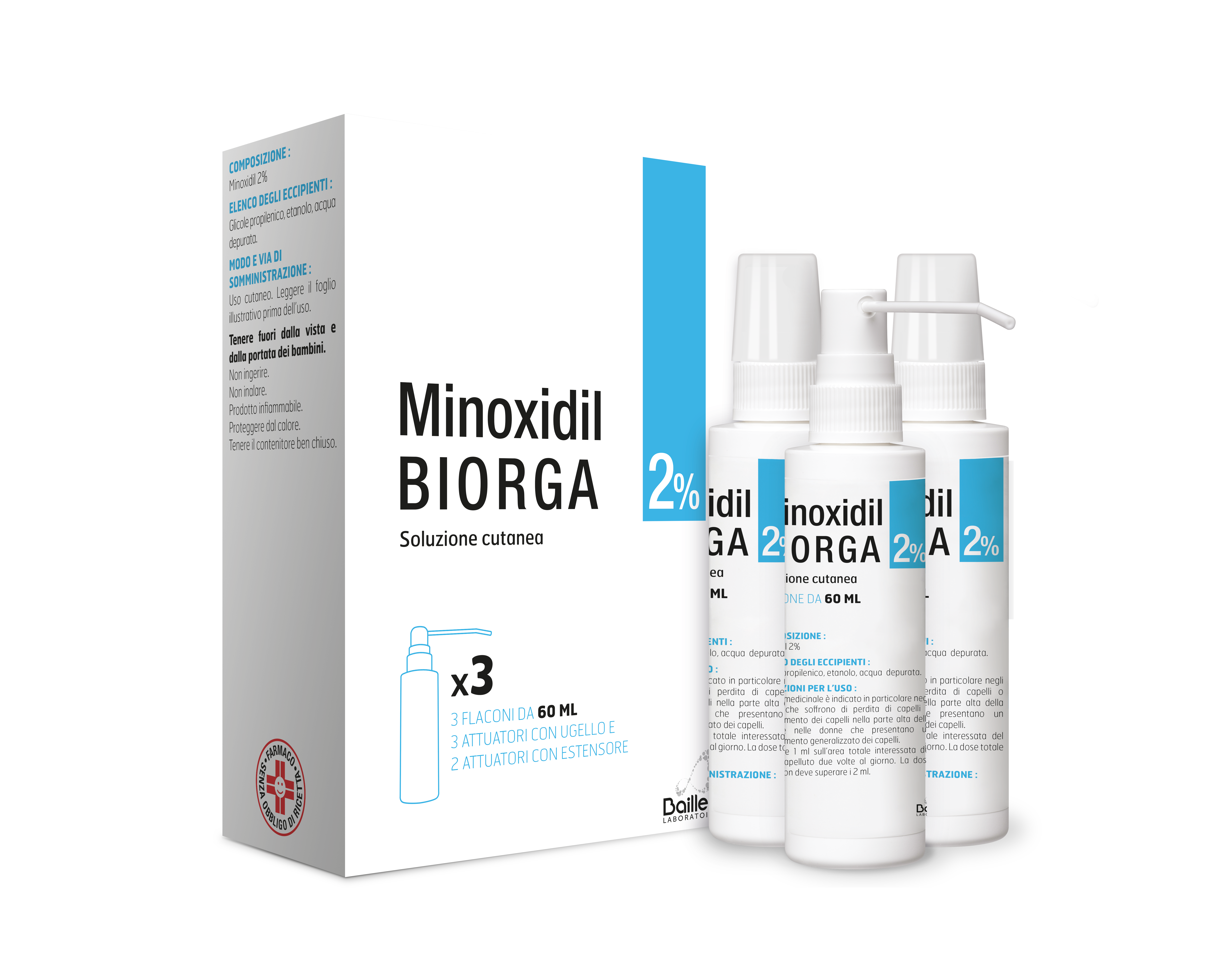 MINOXIDIL BIORGA*SOL CUT 3FL2% - famajoy.it