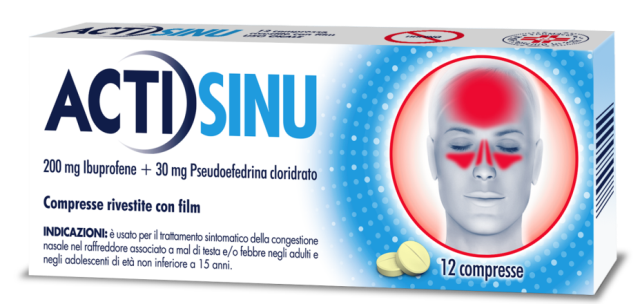 ACTISINU*12CPR 200MG+30MG - famajoy.it