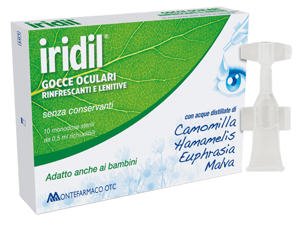 GOCCE OCULARI IRIDIL 10 AMPOLLE MONODOSE RICHIUDIBILI 0,5 ML - famajoy.it