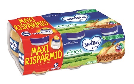 MELLIN OMOGENEIZZATO PERA 100 G 6 PEZZI - famajoy.it