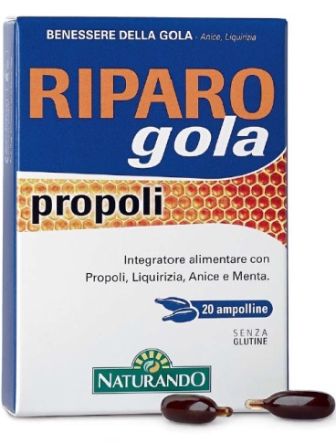 RIPARO GOLA PROPOLI 20 AMPOLLE BEVIBILI - famajoy.it