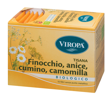 VIROPA FINOCCHIO/CUMINO/ANICE/CAMOMILLA BIO 15 BUSTINE - famajoy.it