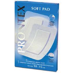 GARZA COMPRESSA PRONTEX SOFT PAD AUTOADESIVA 10X15CM 6 PEZZI - famajoy.it
