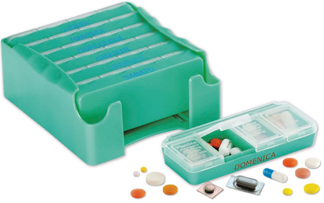 PILLOLIERA PILLOLBOX CONTENITORE 7GIORNI MADE IN ITALY - famajoy.it