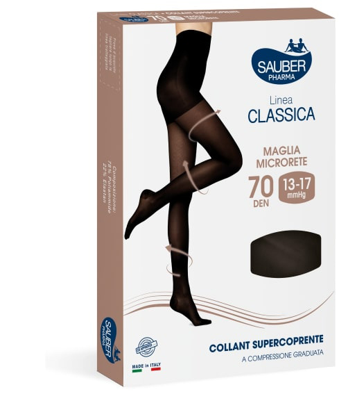 SAUBER COLLANT COPRENTE 70 MAGLIA LISCIA NERO 3 LINEA CLASSICA - famajoy.it
