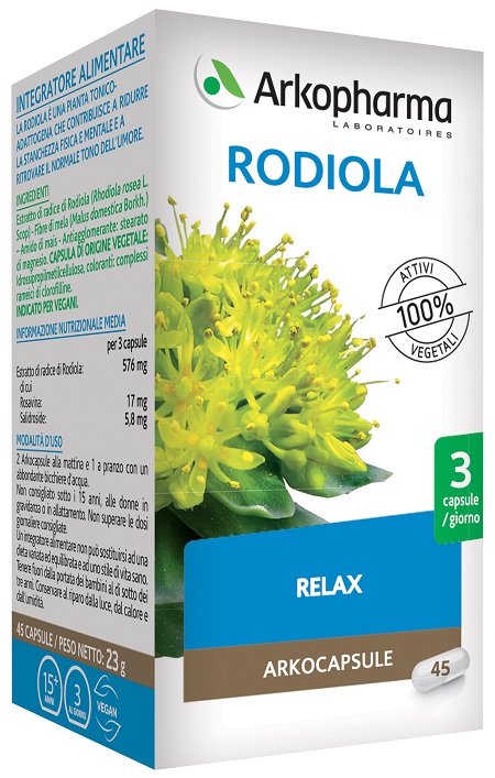 ARKO CAPSULE RODIOLA 45 CAPSULE - famajoy.it