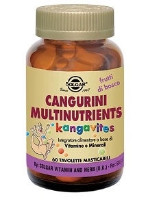 CANGURINI MULTINUTRIENTS FRUTTI TROPICALI 60 COMPRESSE - famajoy.it