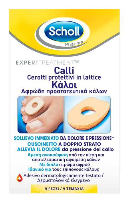 CEROTTO PROTETTIVO PER CALLI SCHOLL IN LATTICE 9 PEZZI - famajoy.it