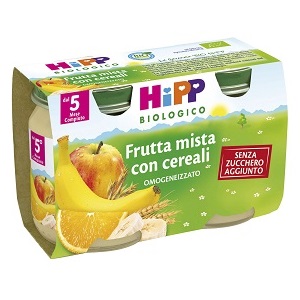 HIPP BIO HIPP BIO OMOGENEIZZATO FRUTTA MISTA CON CEREALI 2X125 G - famajoy.it