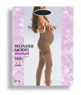 WONDER MODEL MAMAN 140 SHEER COLLANT GESTANTE NERO M - famajoy.it