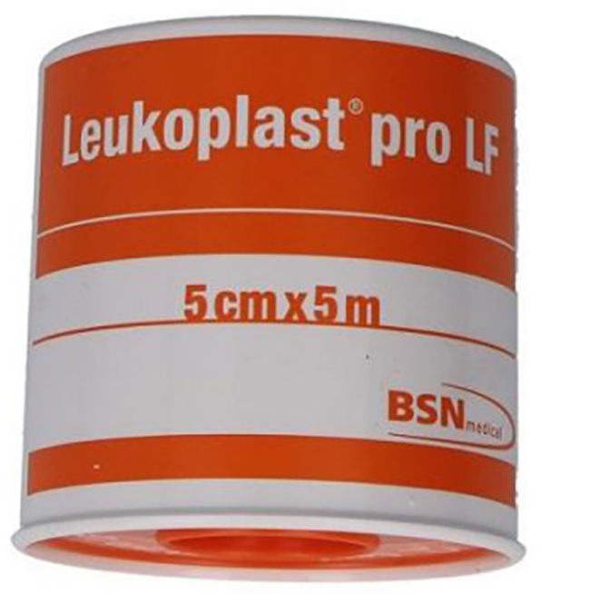CEROTTO CHIRURGICO PER FISSAGGIO MEDICAZIONI LEUKOPLAST PRO LF SUPPORTO VISCOSA MASSA ADESIVA RESINA SINTETICA LANOLINA OSSIDO DI ZINCO CON LATTICE NATURALE 5X500CM - famajoy.it