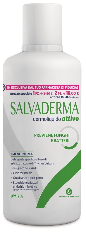 SALVADERMA DERMOLIQUIDO ATTIVO PH 3,5 250 ML - famajoy.it
