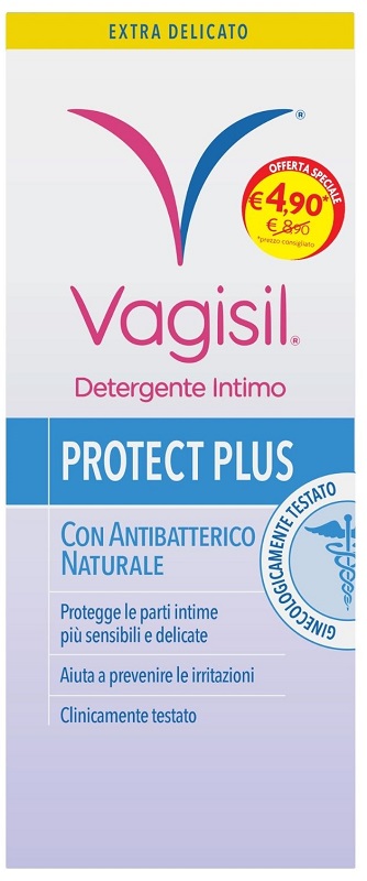 VAGISIL DETERGENTE INTIMO PROTECT PLUS 250 ML - famajoy.it