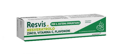 RESVIS XR ALFASIGMA 20 COMPRESSE EFFERVESCENTI DA 4 G - famajoy.it
