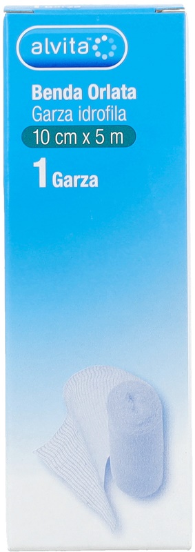 BENDA IN GARZA IDROFILA ORLATA ALVITA 10X500CM - famajoy.it