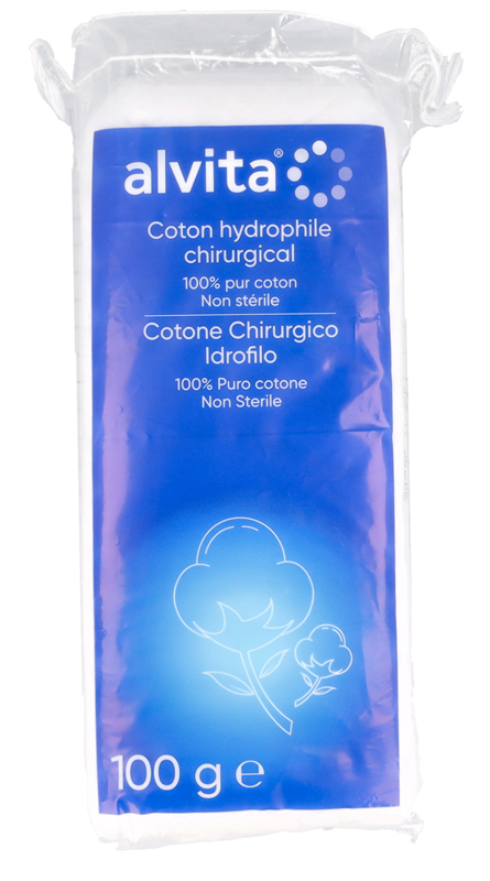 COTONE CHIRURGICO ALVITA ASSORBENTE 100 G - famajoy.it