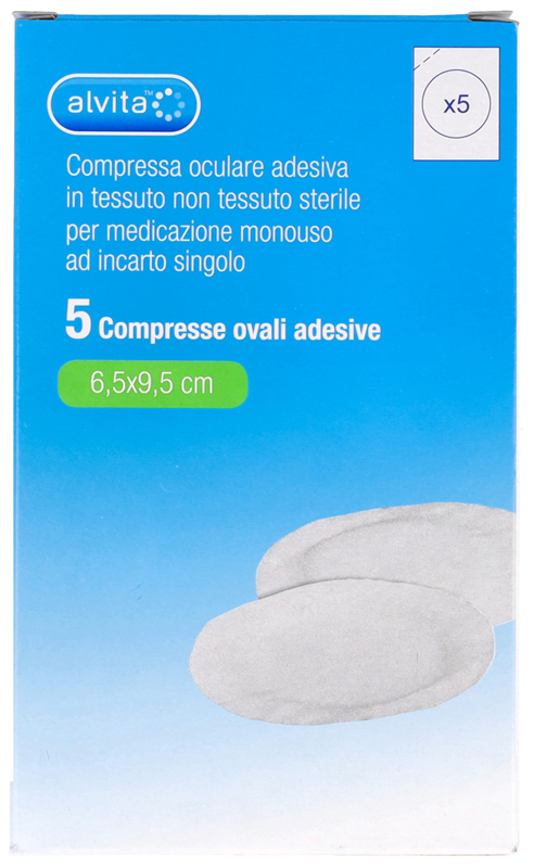 ALVITA COMPRESSA OCULARE ADESIVA 5 PEZZI - famajoy.it