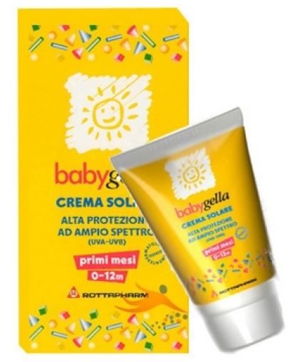 BABYGELLA CREMA SOLARE 0-12 MESI 50ML - famajoy.it