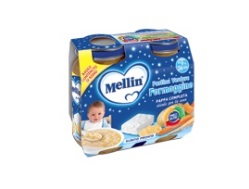 MELLIN BABY CENA COMPLETA FORMAGGINO PASTICA 2 PEZZI DA 200 G - famajoy.it