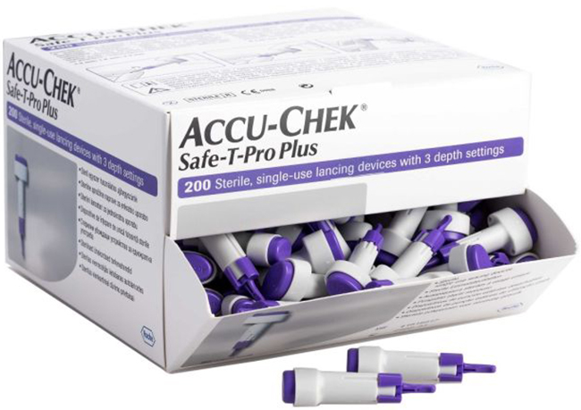 LANCETTE PUNGIDITO ACCU-CHEK SAFE T PRO PLUS PD 200 PEZZI - famajoy.it