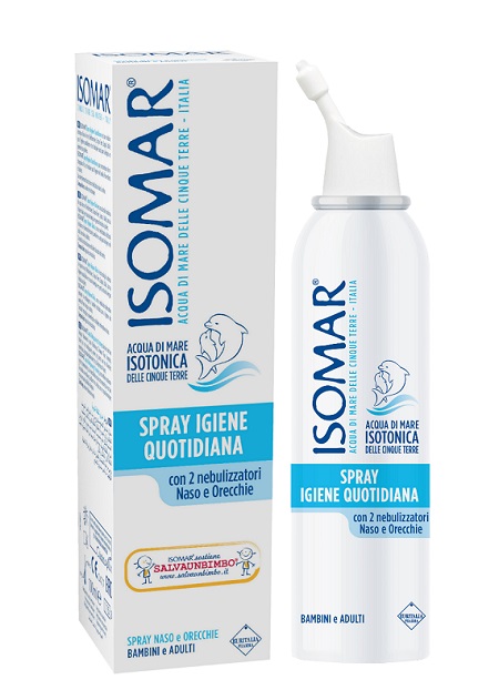 SOLUZIONE ACQUA DI MARE ISOMAR SPRAY IGIENE QUOTIDIANA 100 ML - famajoy.it