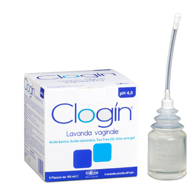 CLOGIN LAVANDA VAGINALE 5 FLACONI DA 100 ML + 5 CANNULE VAGINALI MONOUSO - famajoy.it