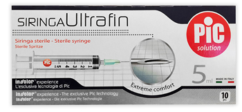 SIRINGA PIC ULTRAFINE 5 ML AGO 14 10 PEZZI - famajoy.it