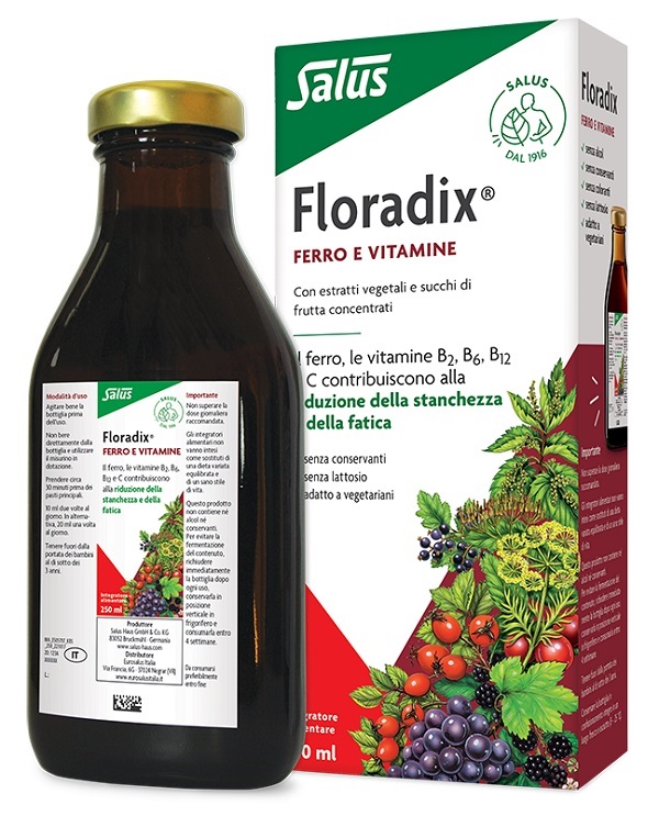 FLORADIX FERRO E VITAMINE 250 ML - famajoy.it