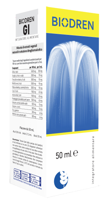BIODREN GI SOLUZIONE IDROALCOLICA 50 ML FLACONE - famajoy.it