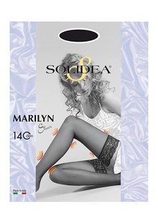 MARILYN 140 SHEER CALZA AUTOREGGENTE CAMEL 3 - famajoy.it