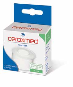 CEROTTO ADESIVO IN ROCCHETTO CEROXMED IN SETA AERATO IPOALLERGENICO BIANCO 500X2,5 CM 1 PEZZO - famajoy.it
