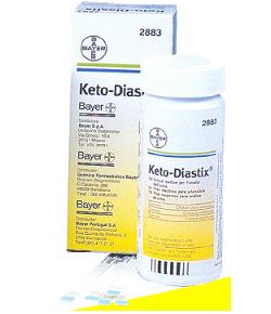 STRISCE MISURAZIONE GLICOSURIA E CHETONURIA KETODIASTIX 50 PEZZI - famajoy.it