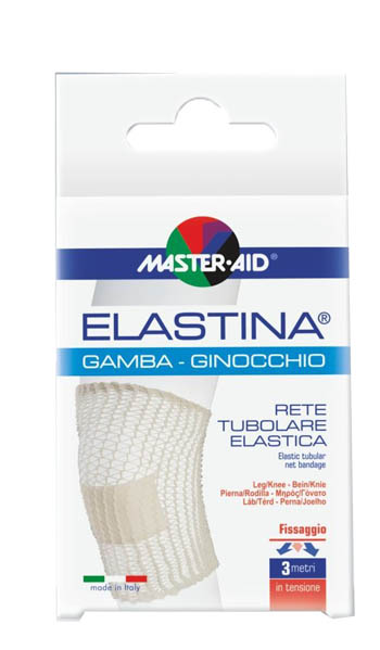 RETE TUBOLARE ELASTICA IPOALLERGENICA MASTER-AID ELASTINA GAMBA/GINOCCHIO 3 MT IN TENSIONE CALIBRO 5 CM - famajoy.it