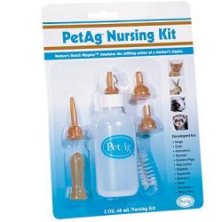 NURSING KIT BIBERON DA 60ML PER ANIMALI + TETTARELLE VARIE MISURE + SCOVOLINO PER PULIZIA - famajoy.it