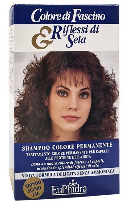 EUPHIDRA COLORE DI FASCINO & RIFLESSI DI SETA SHAMPOO COLORE PERMANENTE 46 BIONDO SCURO 120 ML - famajoy.it