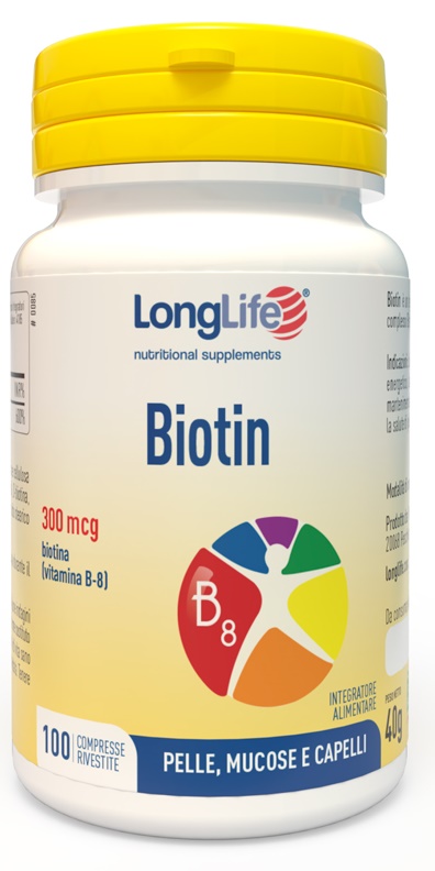 LONGLIFE BIOTIN 300 100 COMPRESSE RIVESTITE - famajoy.it