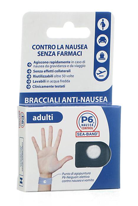 BRACCIALE ANTI NAUSEA PER ADULTI P6 NAUSEA CONTROL 2 PEZZI - famajoy.it