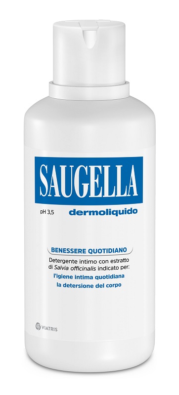 SAUGELLA DERMOLIQUIDO PH 3,5 DETERGENTE INTIMO BENESSERE QUOTIDIANO 500 ML - famajoy.it