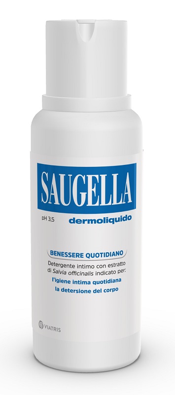 SAUGELLA DERMOLIQUIDO PH 3,5 DETERGENTE INTIMO BENESSERE QUOTIDIANO 250 ML - famajoy.it