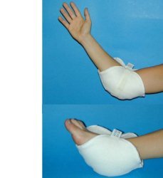 GOMITIERA/TALLONIERA IN VELLO SINTETICO PER LA PREVENZIONE DELLE PIAGHE DA DECUBITO A LIVELLO DEI GOMITI E/O DEI TALLONI NEI PAZIENTI LUNGODEGENTI. SISTEMA DI FISSAGGIO A VELCRO - famajoy.it