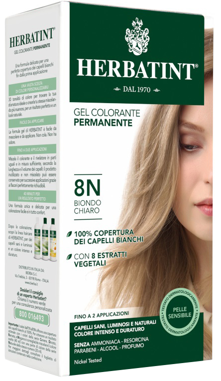HERBATINT 8N BIONDO CHIARO 150 ML - famajoy.it