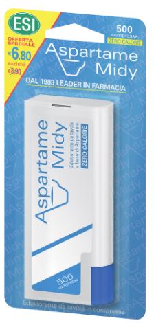 ESI ASPARTAME MIDY 500 COMPRESSE CON DISPENSER - famajoy.it