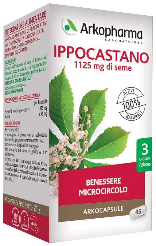 ARKO CAPSULE IPPOCASTANO 45 CAPSULE - famajoy.it