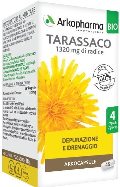 ARKO CAPSULE TARASSACO BIO 45 CAPSULE - famajoy.it