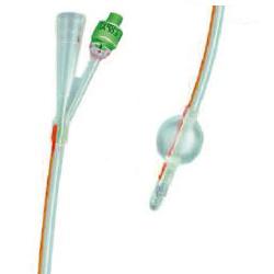 CATETERE FOLEY IN SILICONE TRASPARENTE A 2 VIE CON PALLONCINO 5-10ML DIAMETRO CH16 5,33MM LUNGHEZZA 40CM - famajoy.it