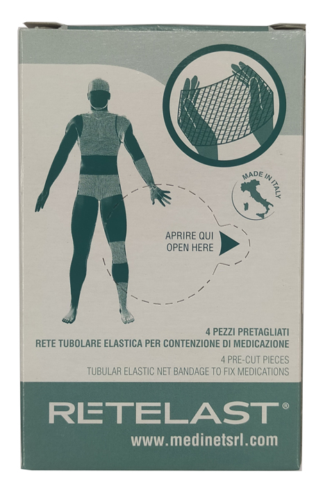RETE TUBOLARE RETELAST ELASTICA PRETAGLIATA BIANCA PER TESTA O COSCIA 4 PEZZI - famajoy.it