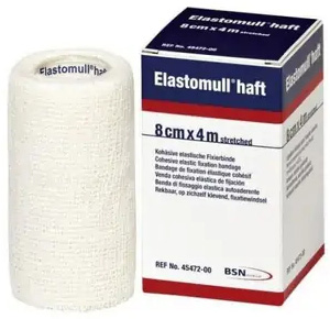 BENDA ELASTICA AUTOADESIVA ELASTOMULL HAFT BLU 8X400 CM - famajoy.it